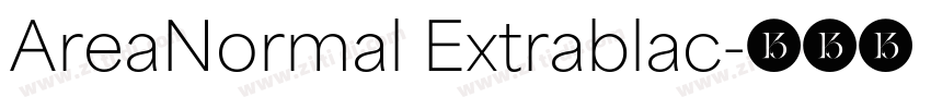 AreaNormal Extrablac字体转换